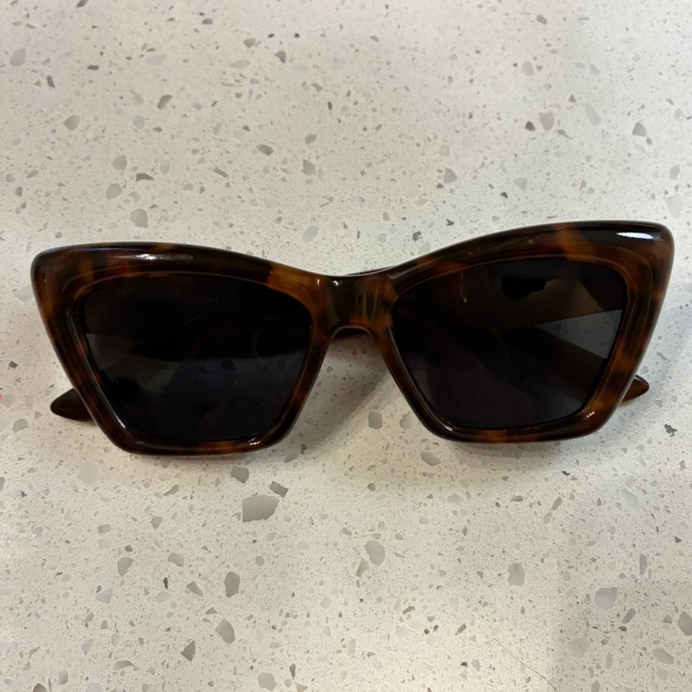 Foster Grant Tortoiseshell Square Sunglasses Cat 3 UV Protection Oversized
